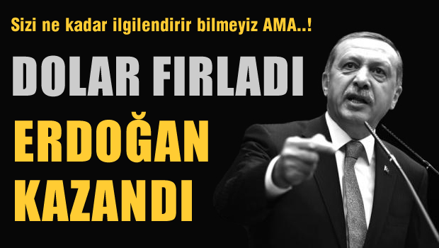 ERDOĞAN DOLAR'DAN NE KADAR KAZANDI ?