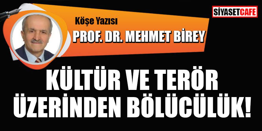 Prof. Dr. Mehmet Birey yazdı: Kültür ve terör üzerinden bölücülük!