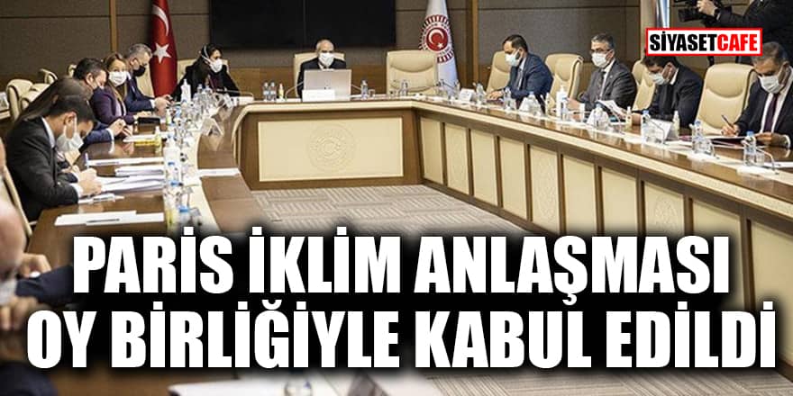 Paris İklim Anlaşması oy birliğiyle kabul edildi