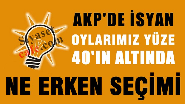 AKP'de erken seçim paniği