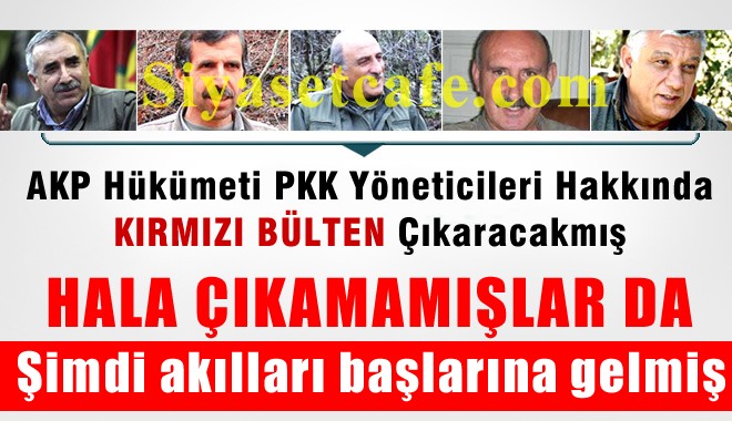 PKK'nın 52 Yönetici İçin Kırmızı Bülten Çıkaracak-MIŞ
