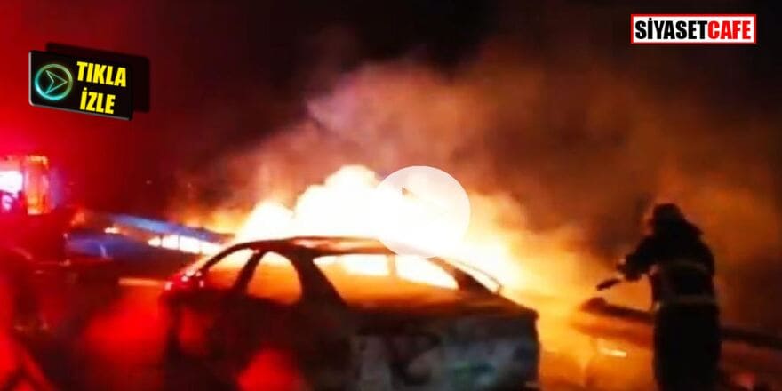 Şanlıurfa'da seyir halindeki otomobil alev alev yandı