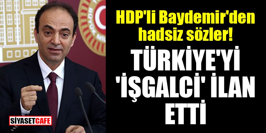 HDP'li Baydemir'den hadsiz sözler! Türkiye'yi 'işgalci' ilan etti