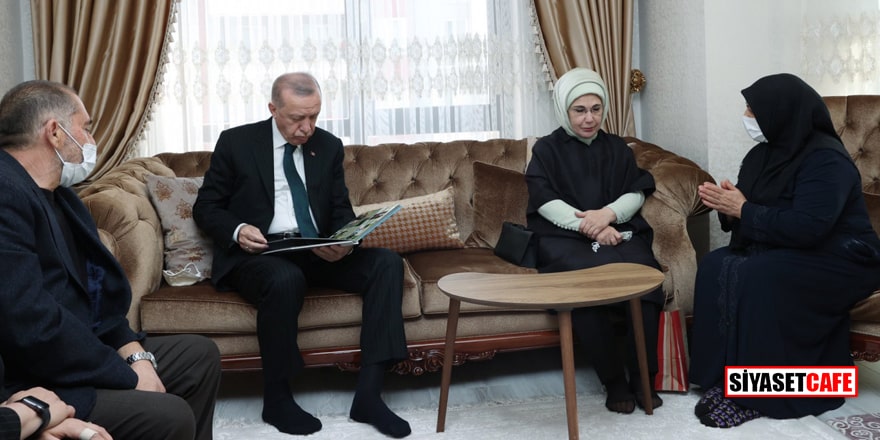 Erdoğan'dan Başak Cengiz'in ailesine taziye ziyareti