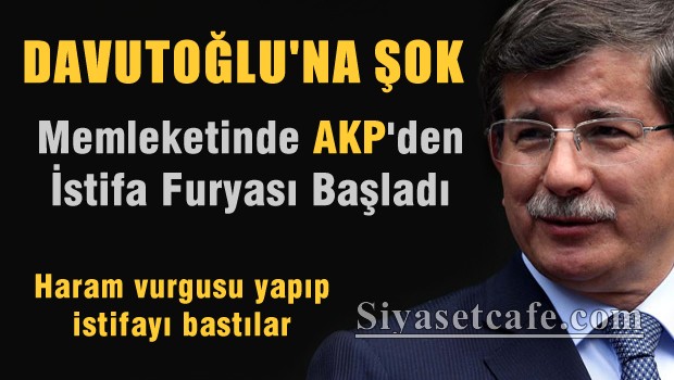 Davutoğlu'nun memleketinde AKP'den istifa depremi!