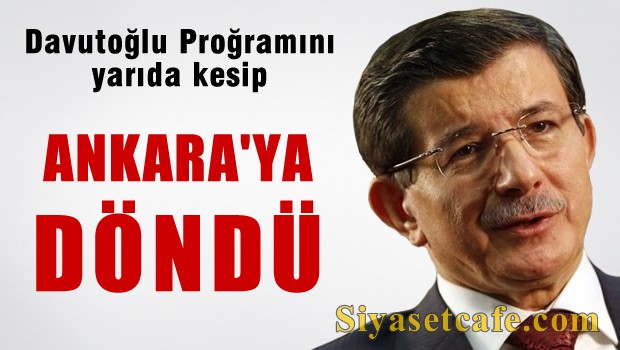 Maçı yarıda bıraktı Ankara'ya döndü