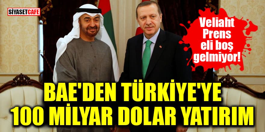 Veliaht Prens eli boş gelmiyor! BAE'den Türkiye'ye 100 milyar dolar yatırım