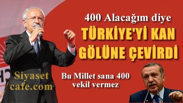 Ne 400 vekilmiş be...Uğruna ülkeyi kan gölüne çevirdin