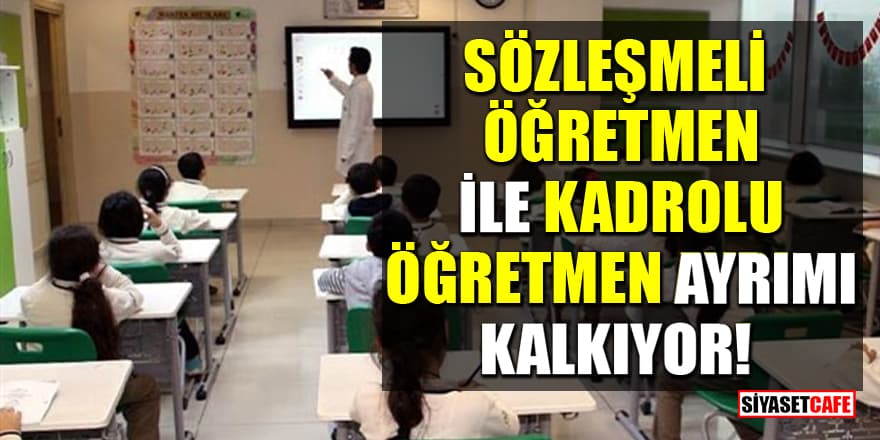 Cumhurbaşkanı Erdoğan: Sözleşmeli öğretmen ile kadrolu öğretmen ayrımını kaldırıyoruz