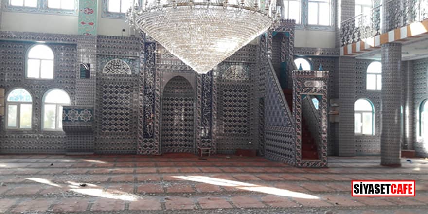 Diyarbakır'da caminin klima motorları ile avizelerini çaldılar