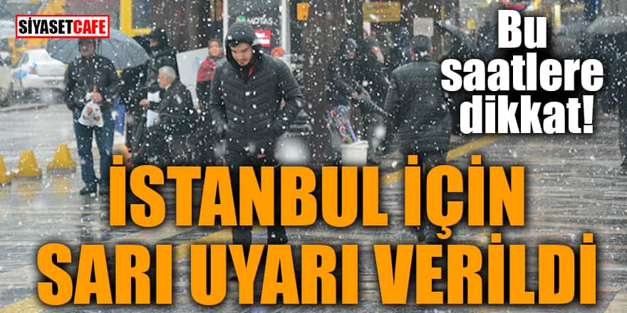 Meteoroloji'den İstanbul'a sarı kodlu lodos uyarısı