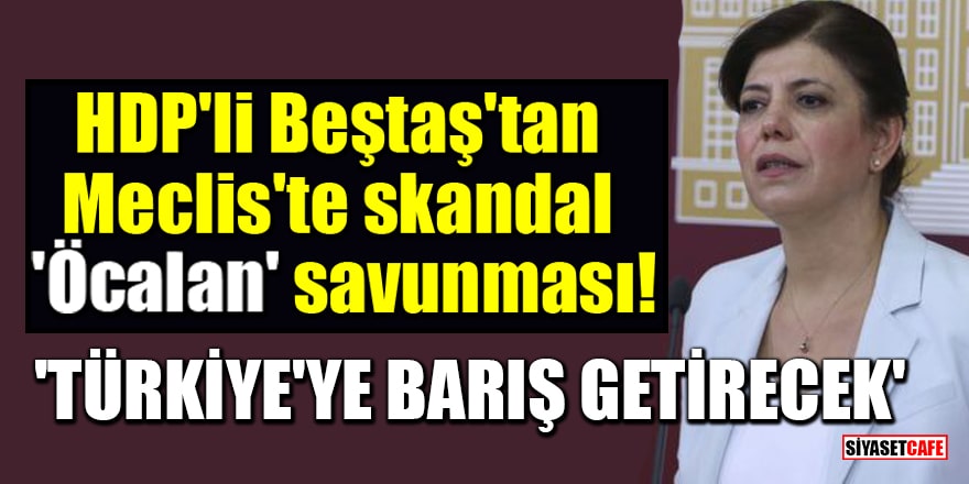 HDP'li Beştaş'tan Meclis'te skandal 'Öcalan' savunması! 'Türkiye'ye barış getirecek'