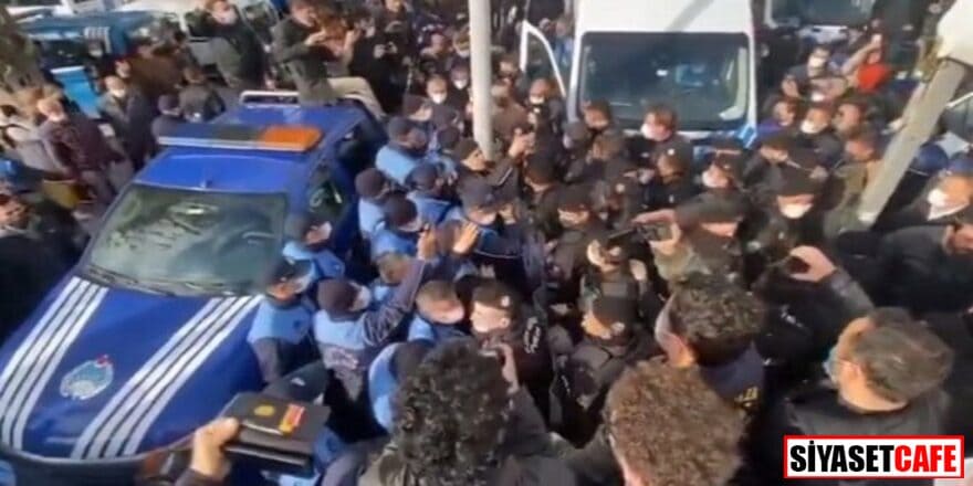 Esenler'de İBB zabıtaları ile Esenler Belediyesi arasında gerginlik: Polis müdahale etti