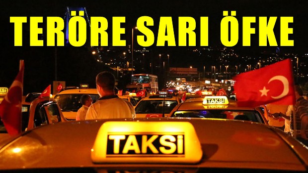 Boğaz Köprüsünde Taksicilerden terör protestosu