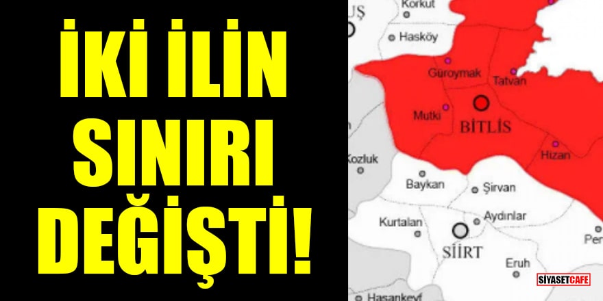 Bitlis Cevizdalı köyü Siirt'in Şirvan ilçesine bağlandı!
