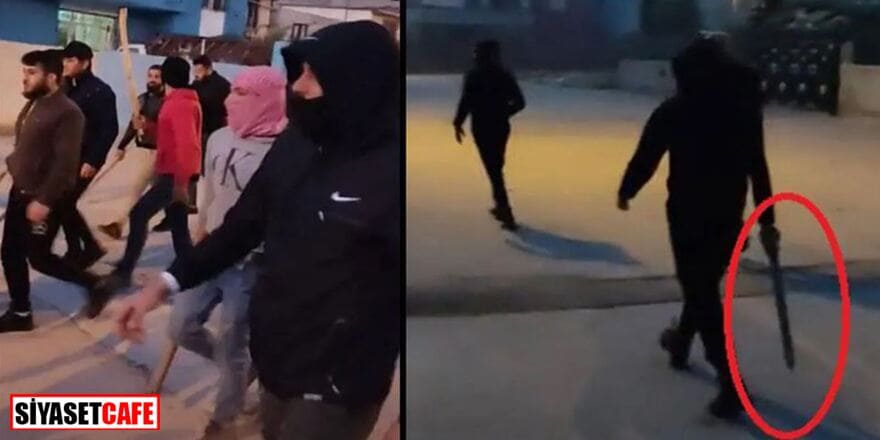 Adana'da skandal görüntü: Suriyeliler döner bıçakları ve sopalarla sokağa çıktı