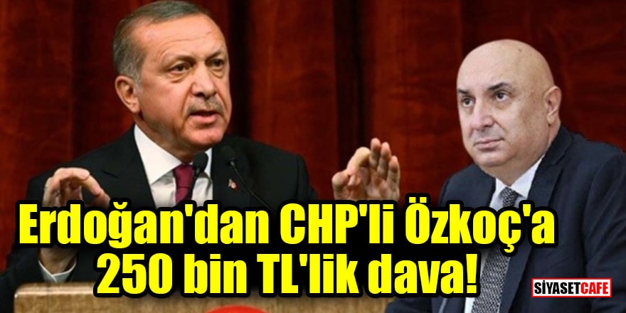 Cumhurbaşkanı Erdoğan'dan CHP'li Engin Özkoç'a 250 bin TL'lik tazminat davası