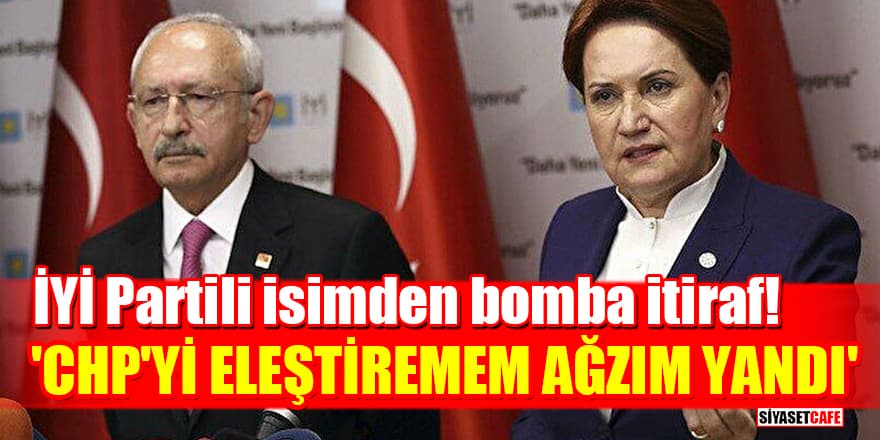 İYİ Parti Grup Başkanvekili Erhan Usta'dan bomba itiraf! 'CHP'yi eleştiremem ağzım yandı'