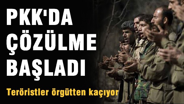 PKK'da çözülme başladı teröristler örgütten kaçıyor