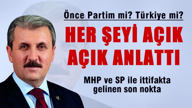 BBP lideri Destici'den bomba ittifak açıklaması