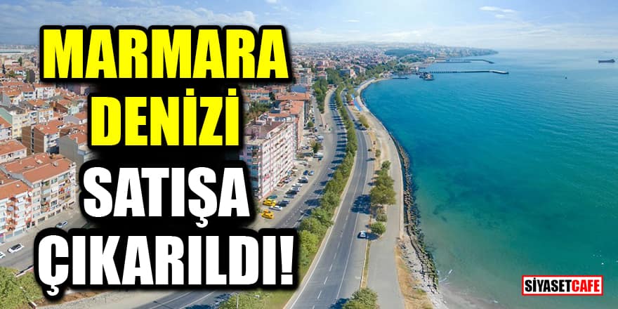Marmara Denizi satışa çıkarıldı