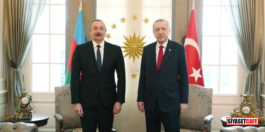 Azerbaycan Cumhurbaşkanı İlham Aliyev ve Cumhurbaşkanı Erdoğan bir araya geldi