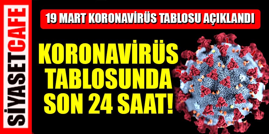 19 Mart 2022 koronavirüs vaka tablosu açıklandı