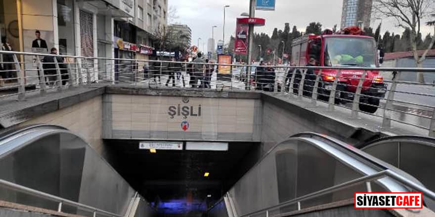 İSKİ'ye ait su borusu patladı, Şişli'de metro kapatıldı