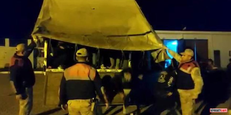 Van'da kamyon kasasında 101 Afgan kaçak yakalandı