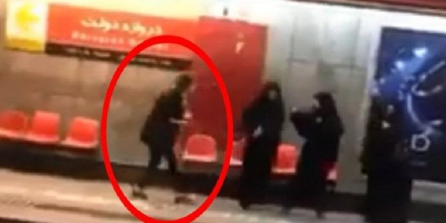 ‘Örtün’ deyince ahlak polisine tekme attı