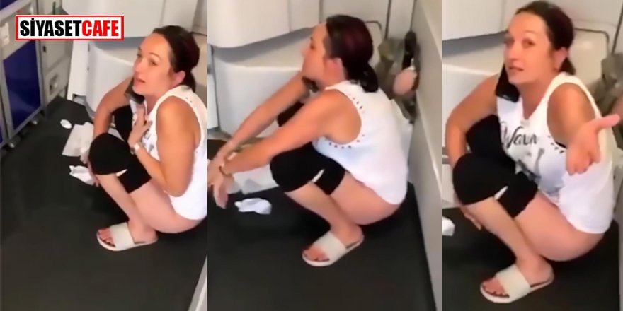 Uçakta rezalet! Çamaşırını çıkarıp...