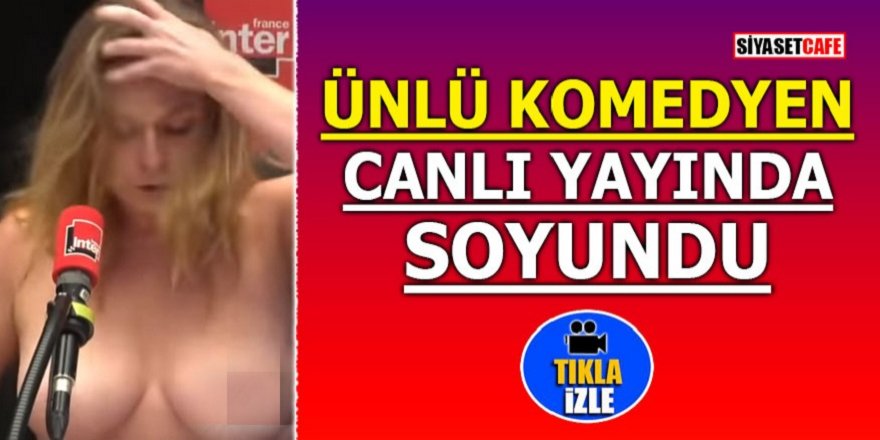 Ünlü komedyen canlı yayında soyundu!