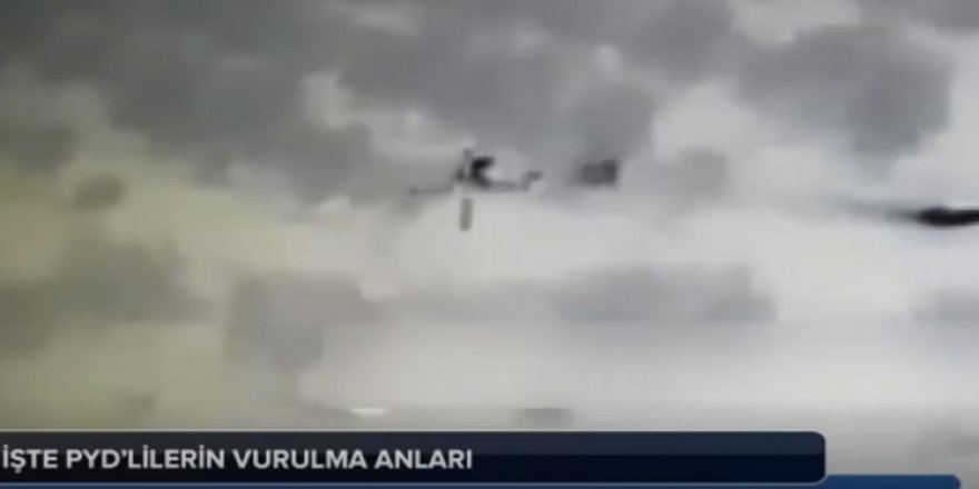 Afrin'de teröristlerin vurulma anı kameralarda