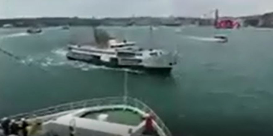Korkutan gelişme! Boğaz’da  2 gemi çarpıştı-Video-
