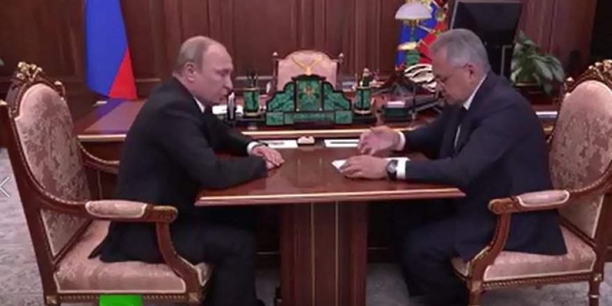 Vladimir Putin Savunma bakanı ile görüştü