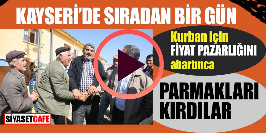 Kurban pazarlığını abartınca parmakları kırdılar!