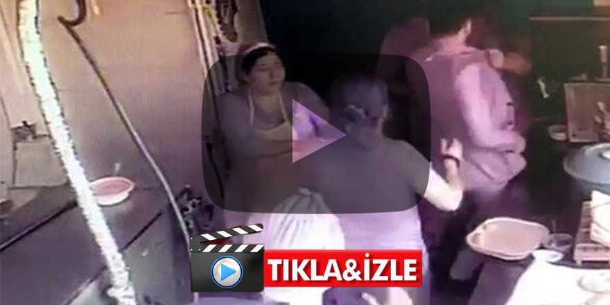 İstanbul'da kafede dehşet anları kamera