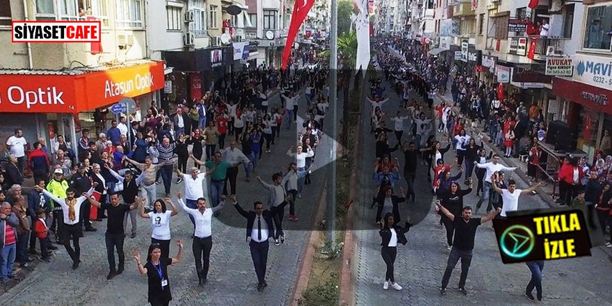 İzmir'de 29 Ekim coşkusu! 2 bin kişi aynı anda zeybek oynadı