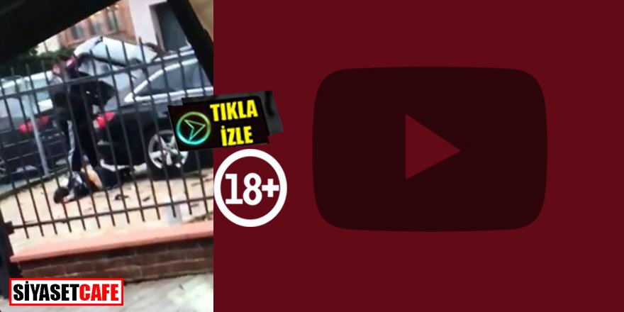 Sokak ortasında karısını balta ile parçaladı! Şok görüntüler