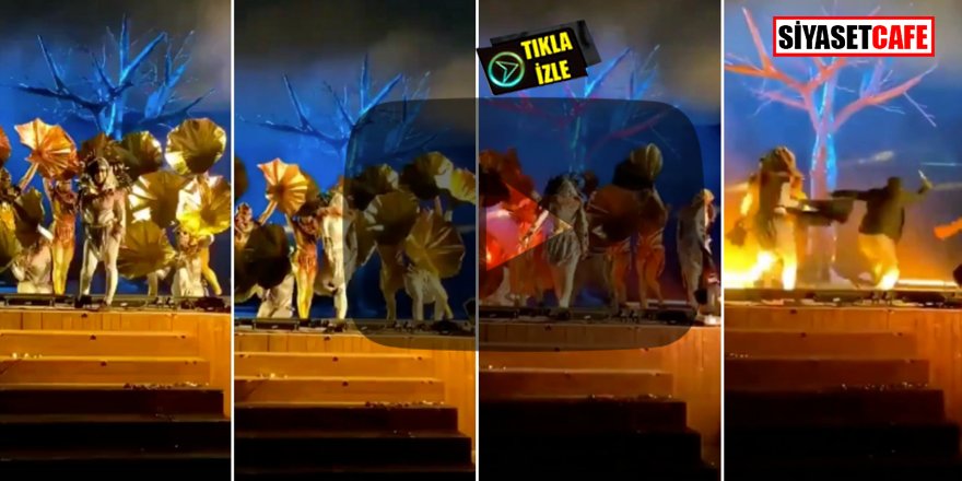 Dehşet dolu anlar! Tiyatro gösterisi sırasında bıçaklandılar