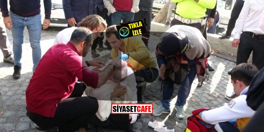 Beyoğlu'nda dehşet anları! Turiste inşaat demiri sapladı