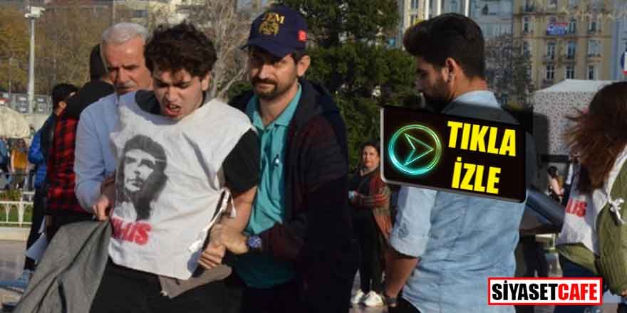 Taksim'de hareketli anlar! Rabia Naz için eylem yapanlar gözaltına alındı