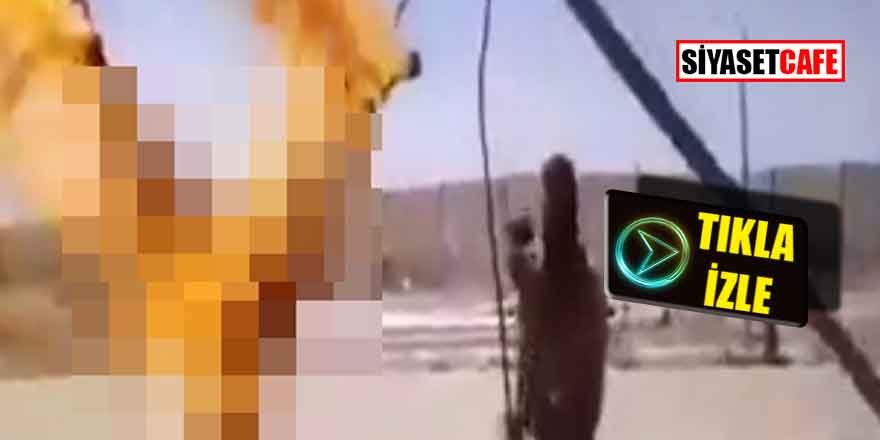 Suriye'de insanlık dışı görüntüler; ellerini kesip ateşle attılar