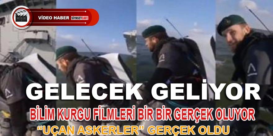 “Gelecek” geliyor; bilimkurgu filmlerindeki “uçan askerler”  gerçek oldu!