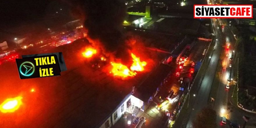 Düzce'de büyük yangın, dev fabrika yanıyor!