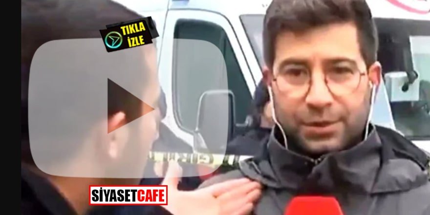 Konya'da çöken bina haberini yapan muhabir dayak yedi