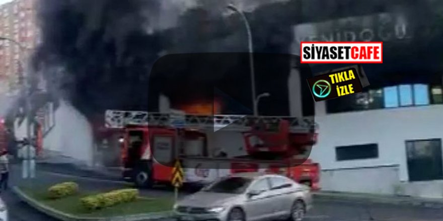 Başakşehir'de yangın paniği! Okulun alt katı yandı