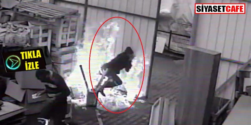 Bir anda alev aldı!