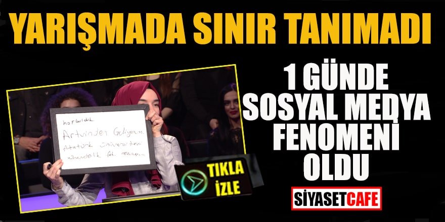 Yarışmada sınır tanımadı: 1 günde sosyal medya fenomeni oldu
