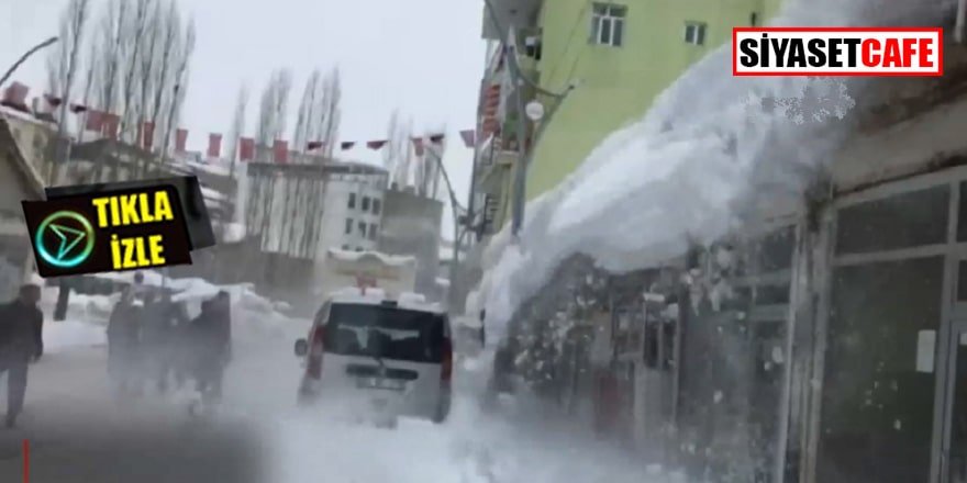 Çatıdan sanki çığ düştü